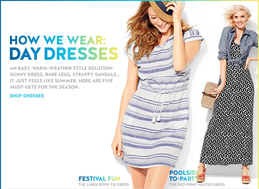 shop dresses