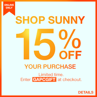 15% off your purchase.