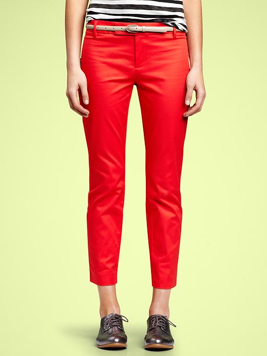 Image number 1 showing, Slim cropped refined pants