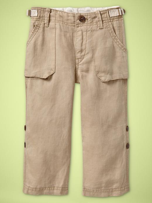 Image number 2 showing, Linen roll-up pants