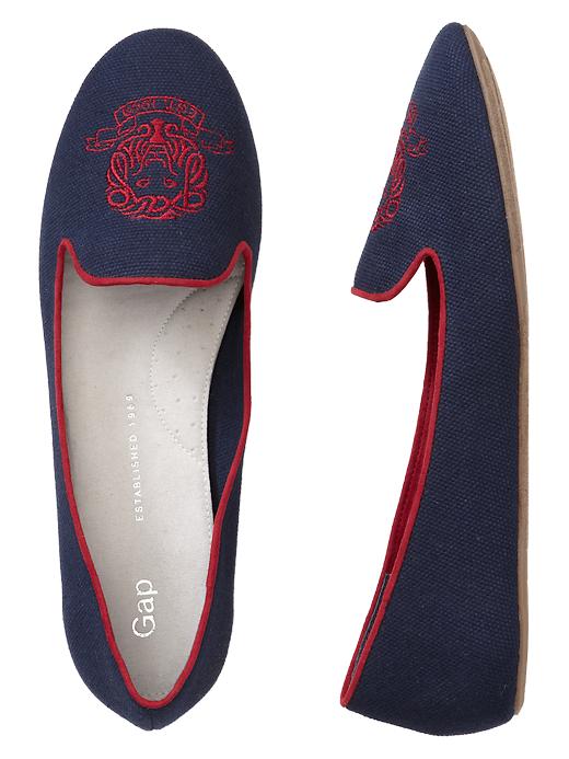 View large product image 1 of 1. Embroidered loafers