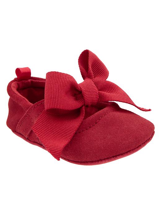 View large product image 1 of 2. Big bow ballet flats