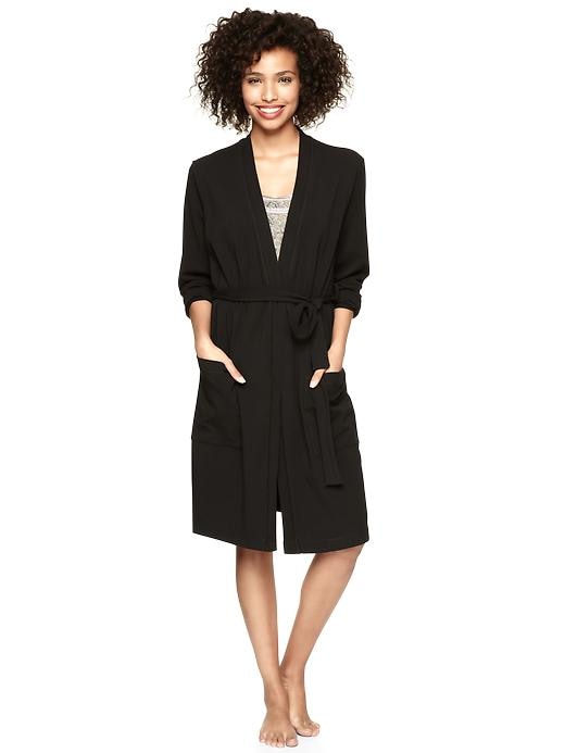 View large product image 1 of 1. Stretch jersey short robe