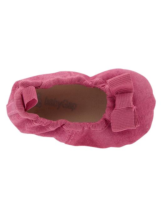View large product image 2 of 2. Suede ballet flats