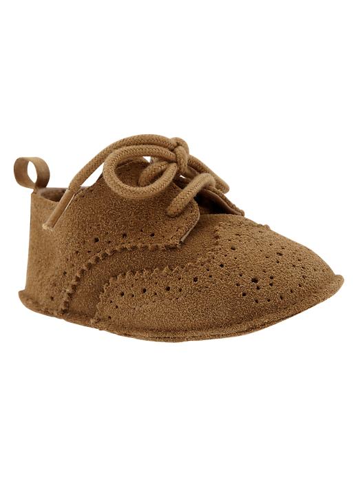 View large product image 1 of 2. Suede oxford booties