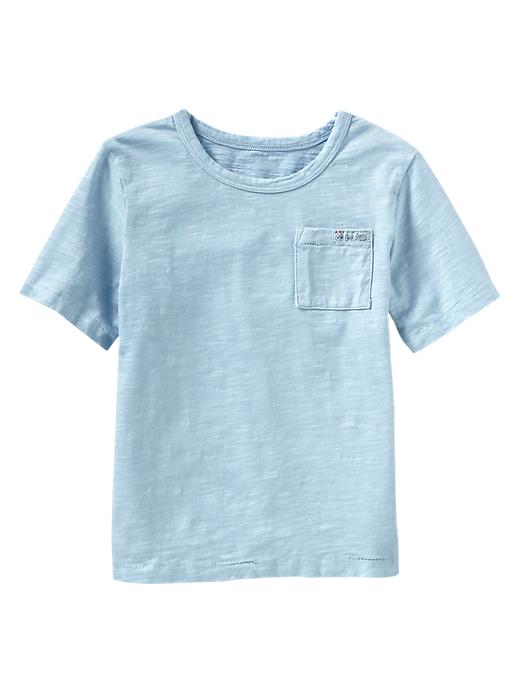 View large product image 1 of 1. Garment-dyed pocket T