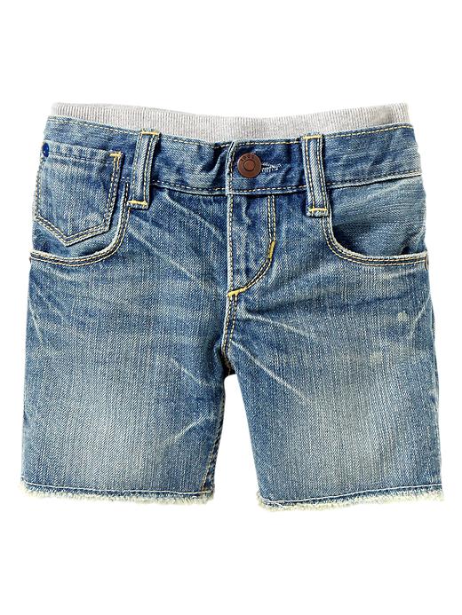 Image number 1 showing, Denim cut-off shorts