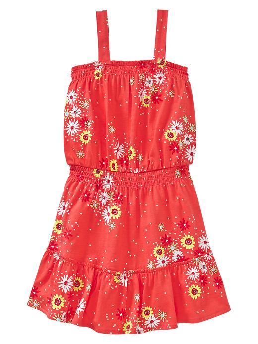 View large product image 1 of 1. Floral smocked dress