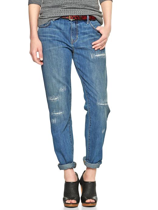Image number 1 showing, 1969 destructed sexy boyfriend jeans