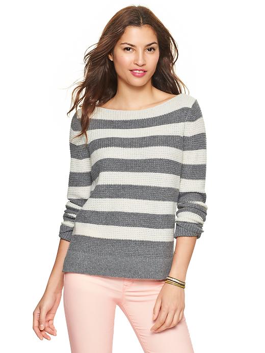Image number 3 showing, Stripe boatneck sweater