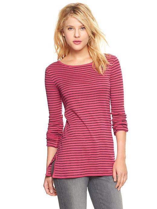 View large product image 1 of 1. Supersoft stripe tunic