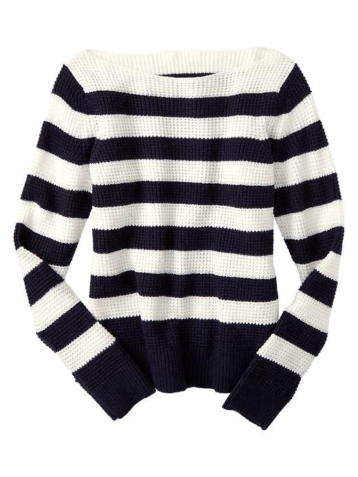 Image number 2 showing, Stripe boatneck sweater