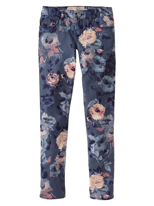 Image number 1 showing, 1969 floral super skinny jeans