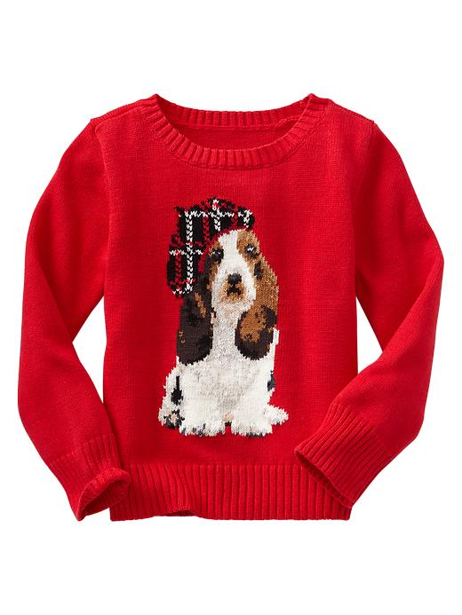 View large product image 1 of 1. Intarsia dog sweater