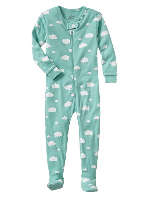 View large product image 1 of 1. Cloud footed sleep one-piece