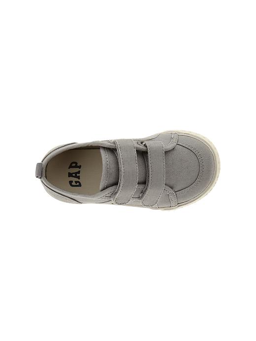 Image number 2 showing, Strappy twill sneakers