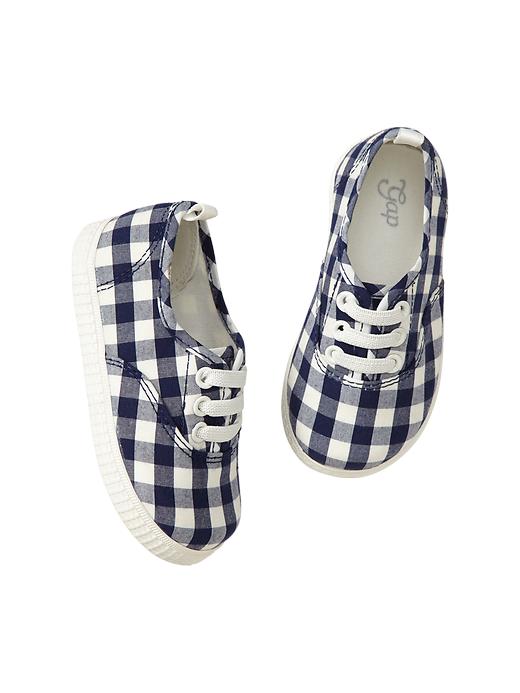 Image number 1 showing, Gingham sneakers