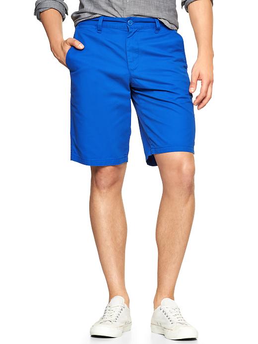 View large product image 1 of 1. Flat front shorts (11")