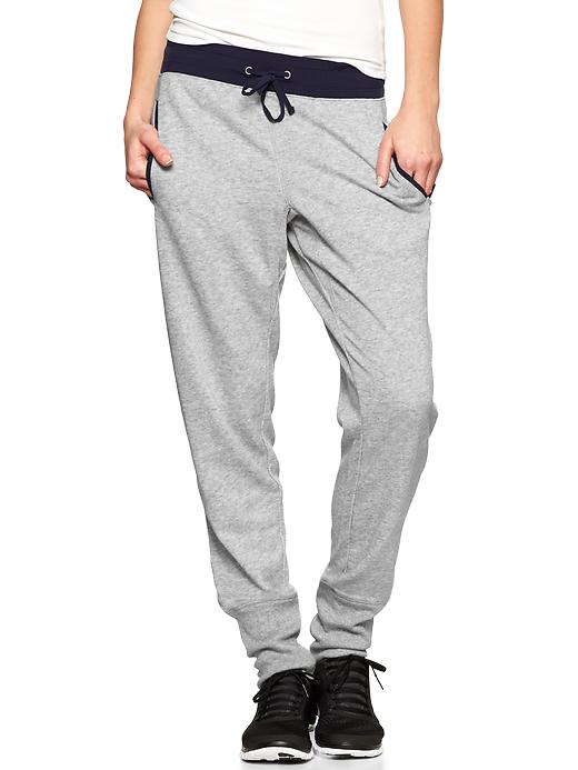 View large product image 1 of 1. GapFit colorblock terry sweats