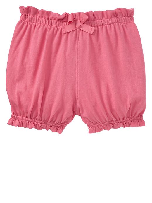 View large product image 1 of 1. Ruffle-trim bubble shorts
