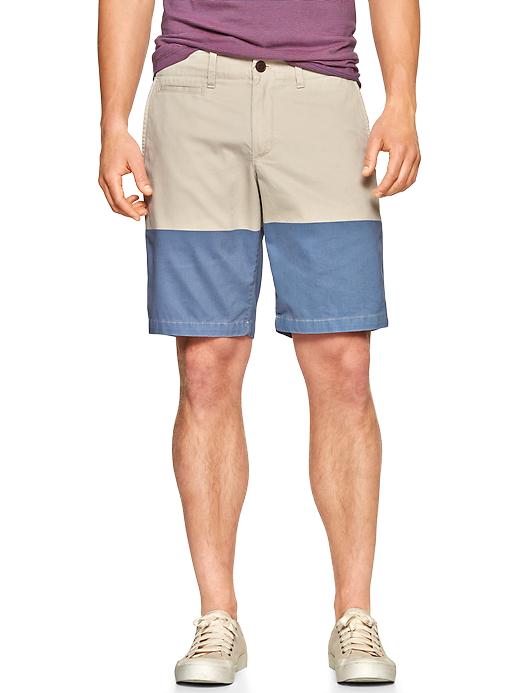 View large product image 1 of 1. Lived-in colorblock shorts (10")
