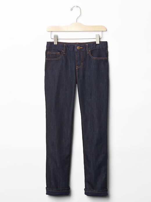 Image number 1 showing, Kids Jersey-Lined Straight Jeans