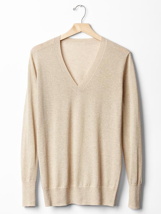 Image number 5 showing, Shimmer V-neck sweater