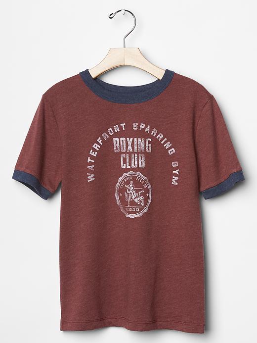 UPC 198715000016 product image for Gap Graphic Ringer Tee - Vintage wine 700 | upcitemdb.com