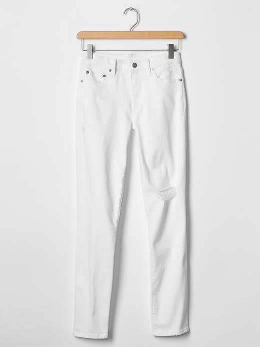 Image number 6 showing, 1969 resolution destructed slim straight skimmer jeans