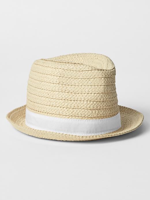 View large product image 1 of 1. Straw fedora
