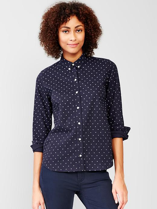 Image number 9 showing, Fitted boyfriend oxford shirt
