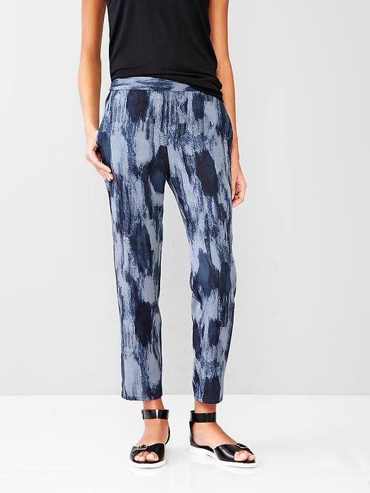 View large product image 1 of 1. Printed TENCEL&#153 jogger pants