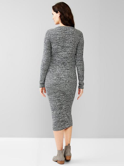 Image number 2 showing, Marled sweater midi dress