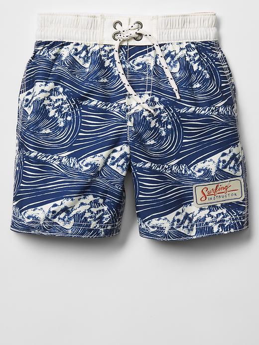 UPC 196918150002 Gap Wave Swim Trunks Night