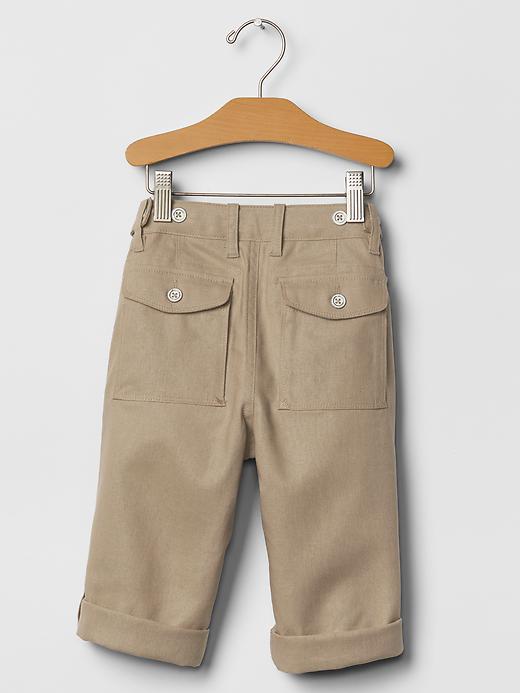 Image number 2 showing, Linen-cotton convertible pants