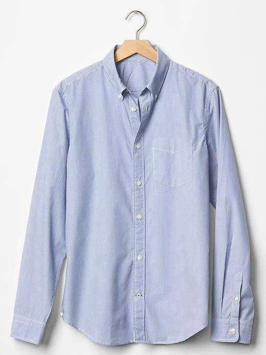 Image number 4 showing, Lived-in wash pinstripe shirt