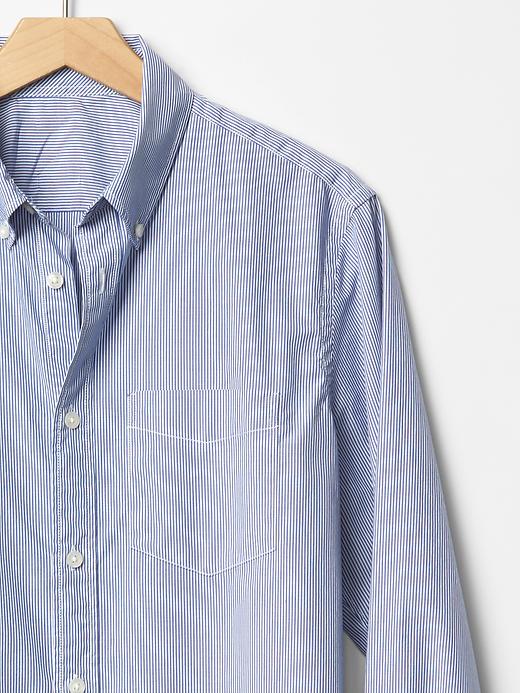 Image number 5 showing, Lived-in wash pinstripe shirt