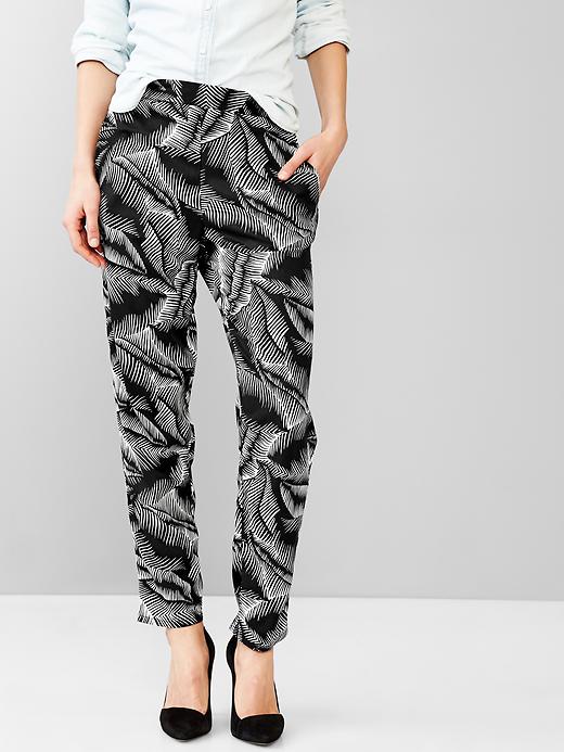 View large product image 1 of 1. Printed jogger pants