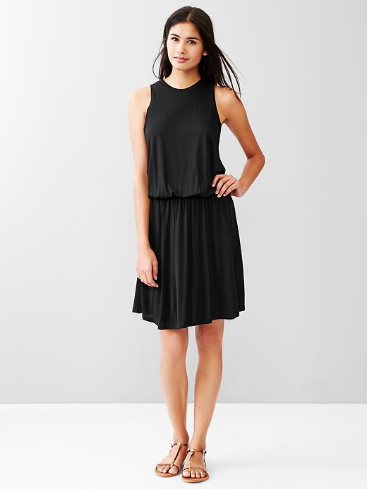 View large product image 1 of 1. Racerback rayon dress