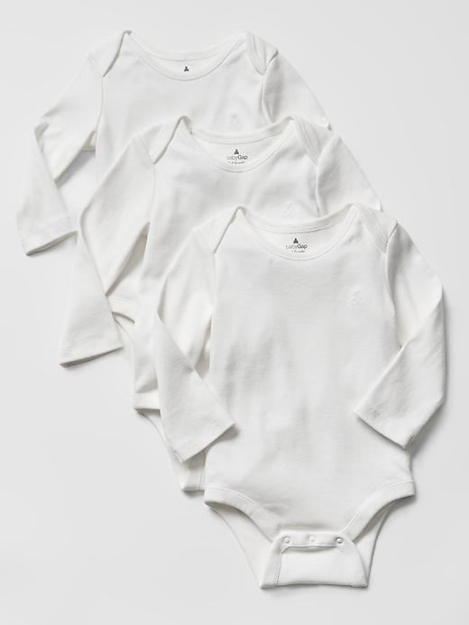 View large product image 1 of 1. Favorite long-sleeve bodysuit (3-pack)