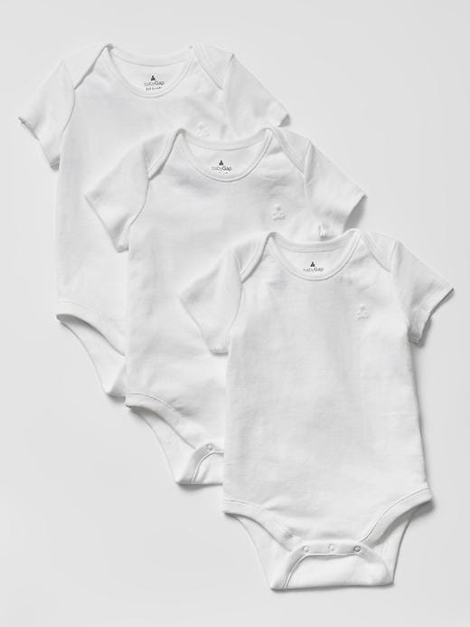 View large product image 1 of 1. Favorite short-sleeve bodysuit (3-pack)