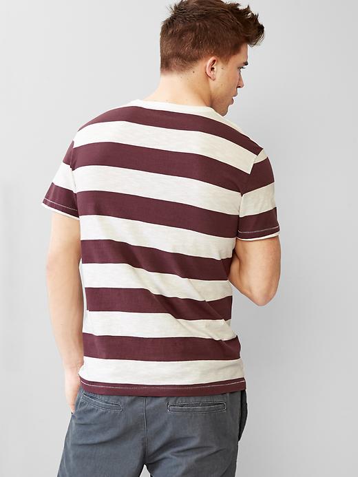 Image number 2 showing, Slub stripe pocket t-shirt