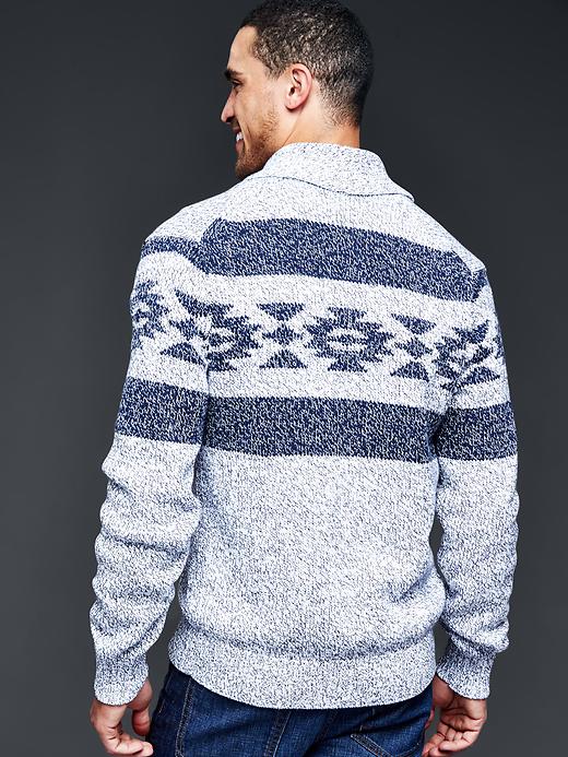 Image number 2 showing, Beakon shawlneck sweater