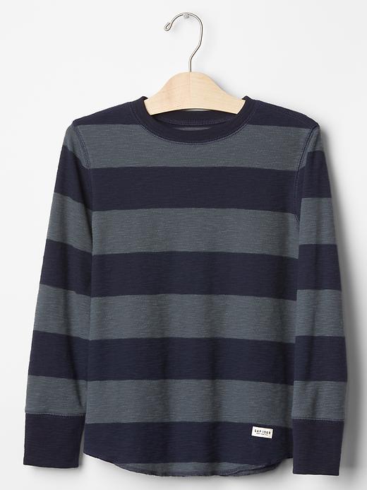UPC 199652000008 product image for Gap Stripe Waffle Tee - True indigo | upcitemdb.com