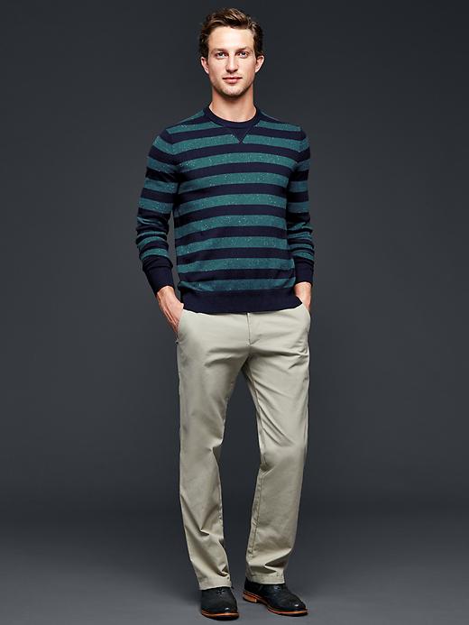Image number 3 showing, Rugby nep cotton cashmere crew sweater