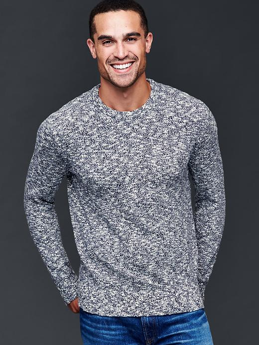 Image number 1 showing, Marled crew sweater