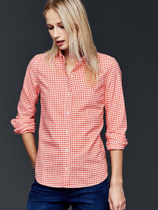 Image number 8 showing, Fitted boyfriend oxford shirt