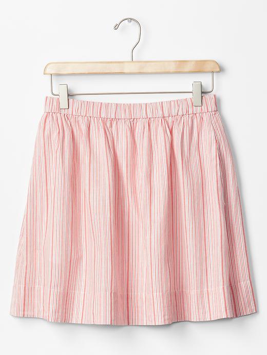 Image number 7 showing, Linen stripe mini skirt