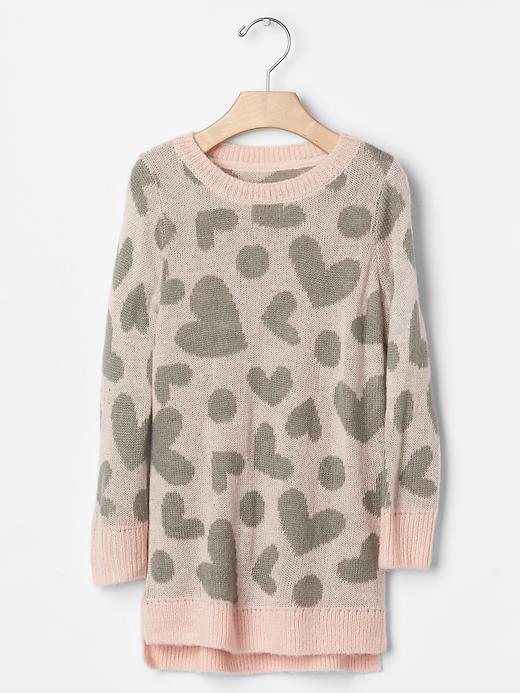 Image number 1 showing, Crazy hearts sweater tunic