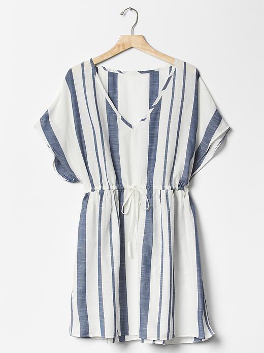Image number 5 showing, Cotton navy stripe cover up